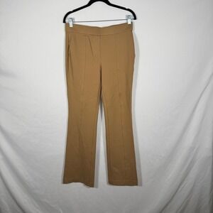 Rafaella Womens Medium M Caramel Brown Pull On Stretch Career Pants